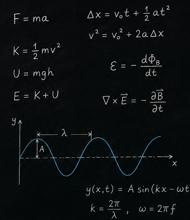 Physics Concepts Graphic
